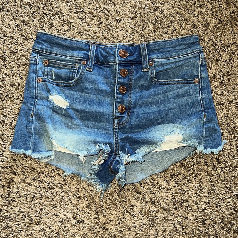 American Eagle size 2 denim super stretch shorts